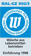 Zertifikat - Wäsche aus Lebensmittelbetrieben